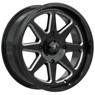 EFX MotoRavage XL 40x10-18 Tires on MSA M54 Spark Gloss Black